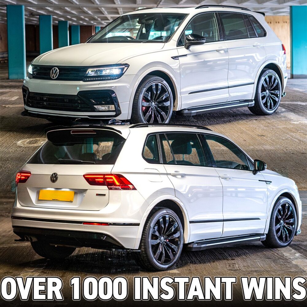 VW TIGUAN R-LINE OR £16,000 CASH + INSTANT WINS!