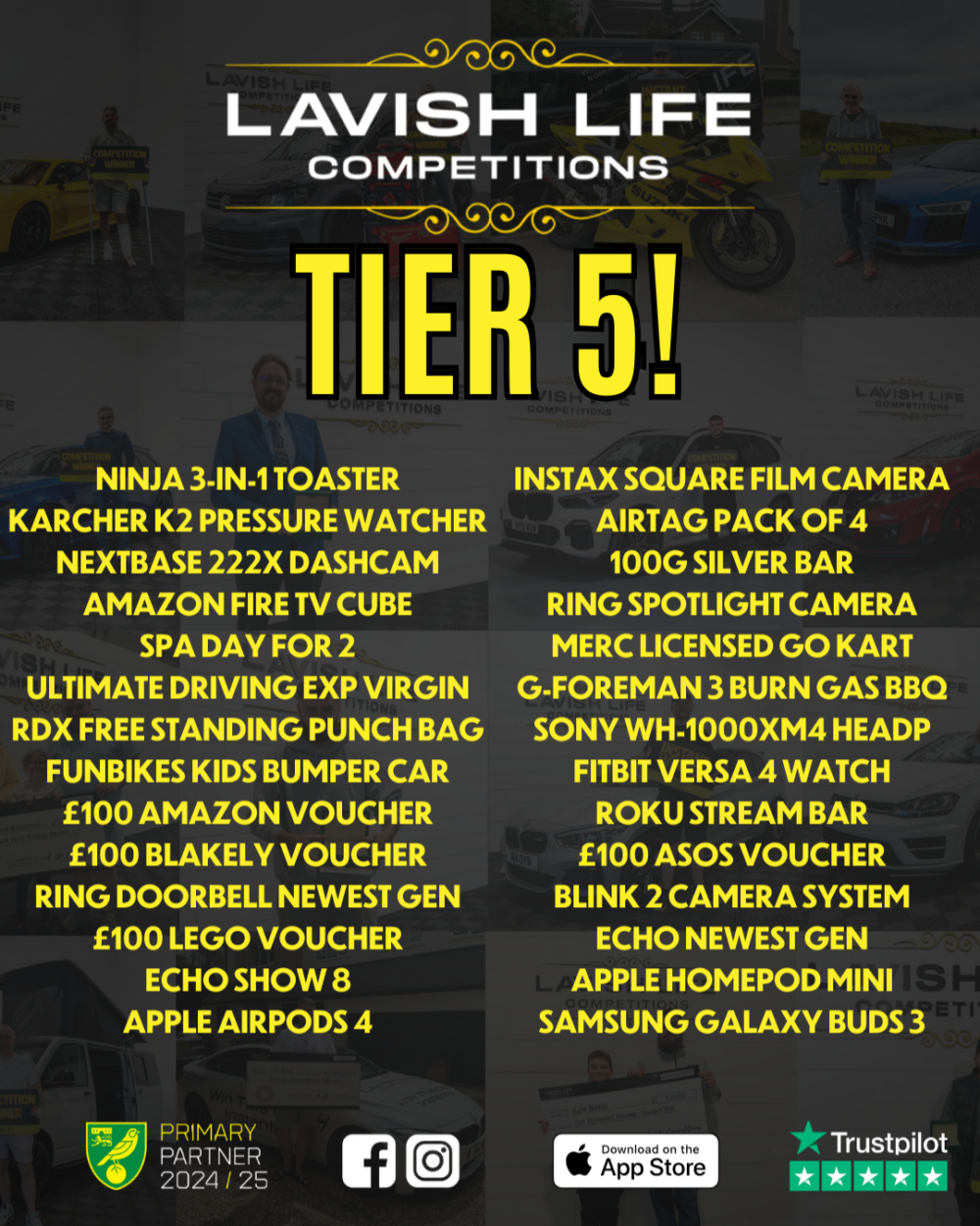 TIER COMP - CHOOSE YOUR OWN PRIZE + £1,000 END PRIZE! - Image 6