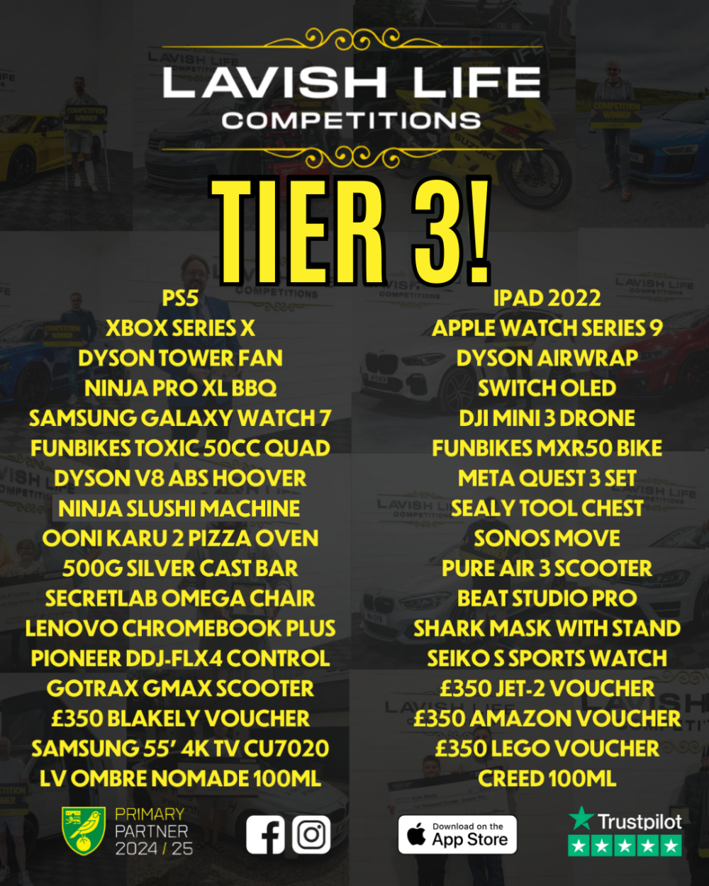 TIER COMP - CHOOSE YOUR OWN PRIZE + £1,000 END PRIZE! - Image 4