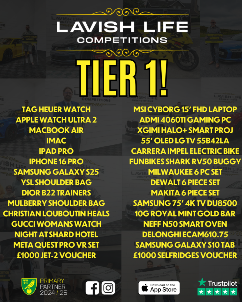 TIER COMP - CHOOSE YOUR OWN PRIZE + £1,000 END PRIZE! - Image 2