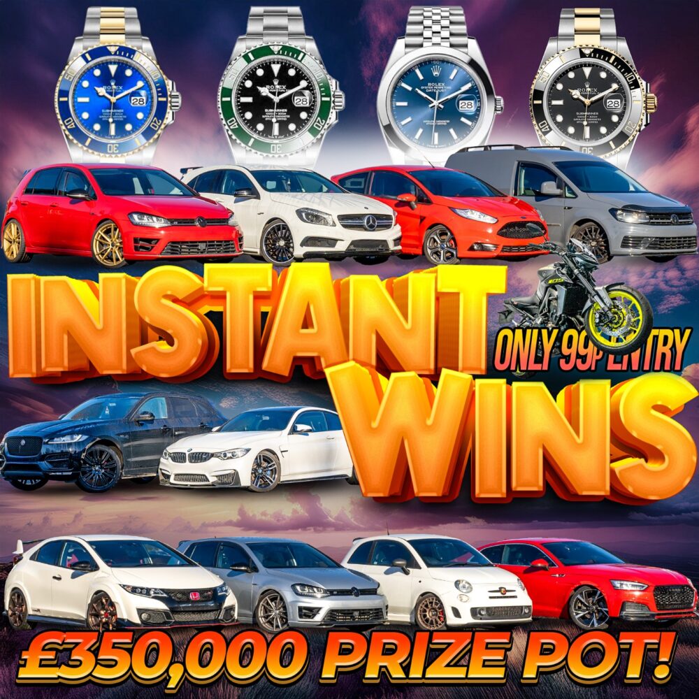 £350,000 INSTANT WINS PRIZE POT: JUST 99P PER TICKET - WITH £5,000 END PRIZE!#2