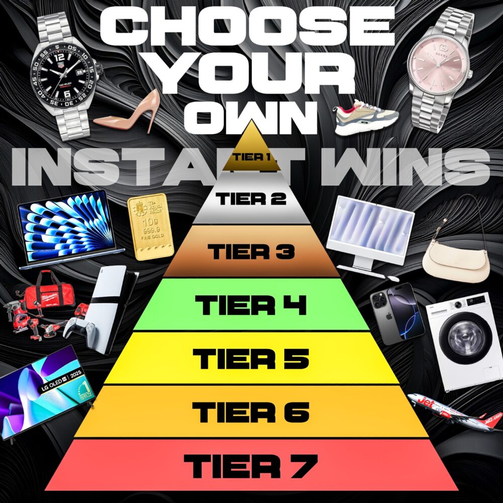 TIER COMP - CHOOSE YOUR OWN PRIZE + £1,000 END PRIZE!