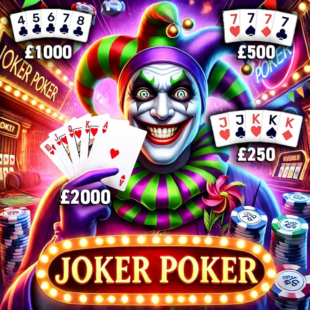 JOKER POKER - WIN UP TO £2,000 INSTANTLY + £1,000 END PRIZE!