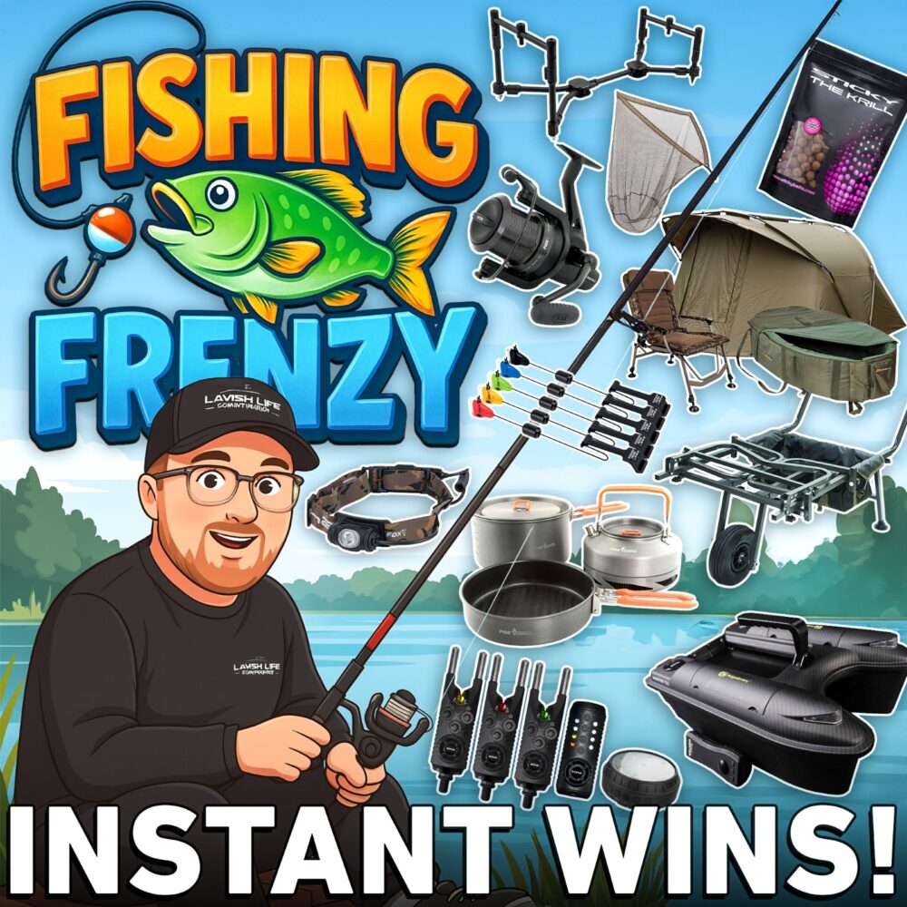 FISHING FRENZY INSTANT WINS - OVER 1500 PRIZES + £500 END PRIZE!