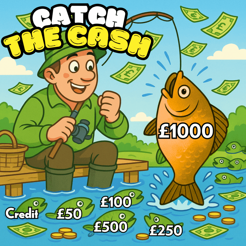 CATCH THE CASH FISH-OFF : WIN UP TO £1,000 INSTANTLY!#1