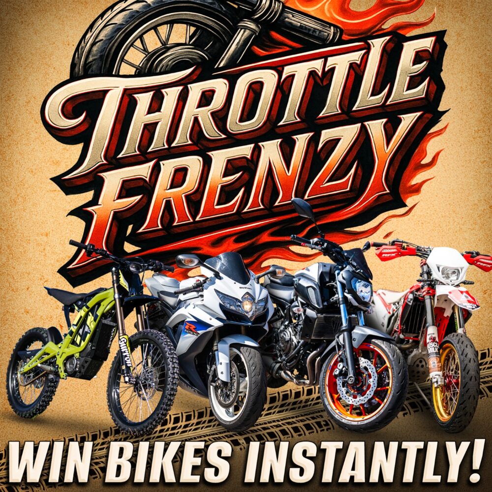 THROTTLE FRENZY : BIKE INSTANT WINS + £500 END PRIZE!