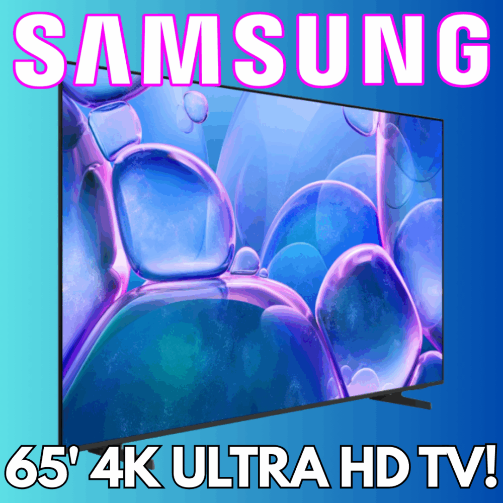 SAMSUNG 65' 4K ULTRA HD TV!