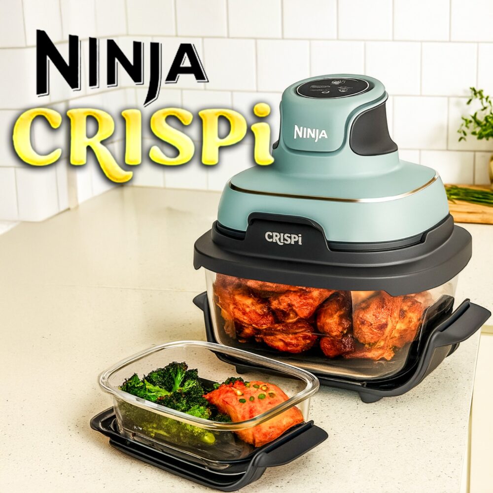 NINJA CRISPI 4-IN-1 PORTABLE AIR FRYER!
