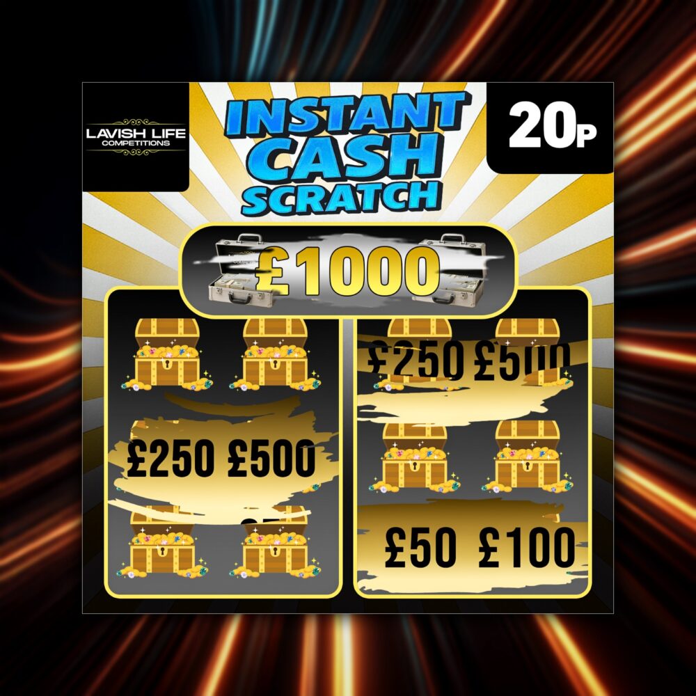 INSTANT CASH SCRATCH - WIN UP TO £1000 INSTANTLY + £500 END PRIZE!#21