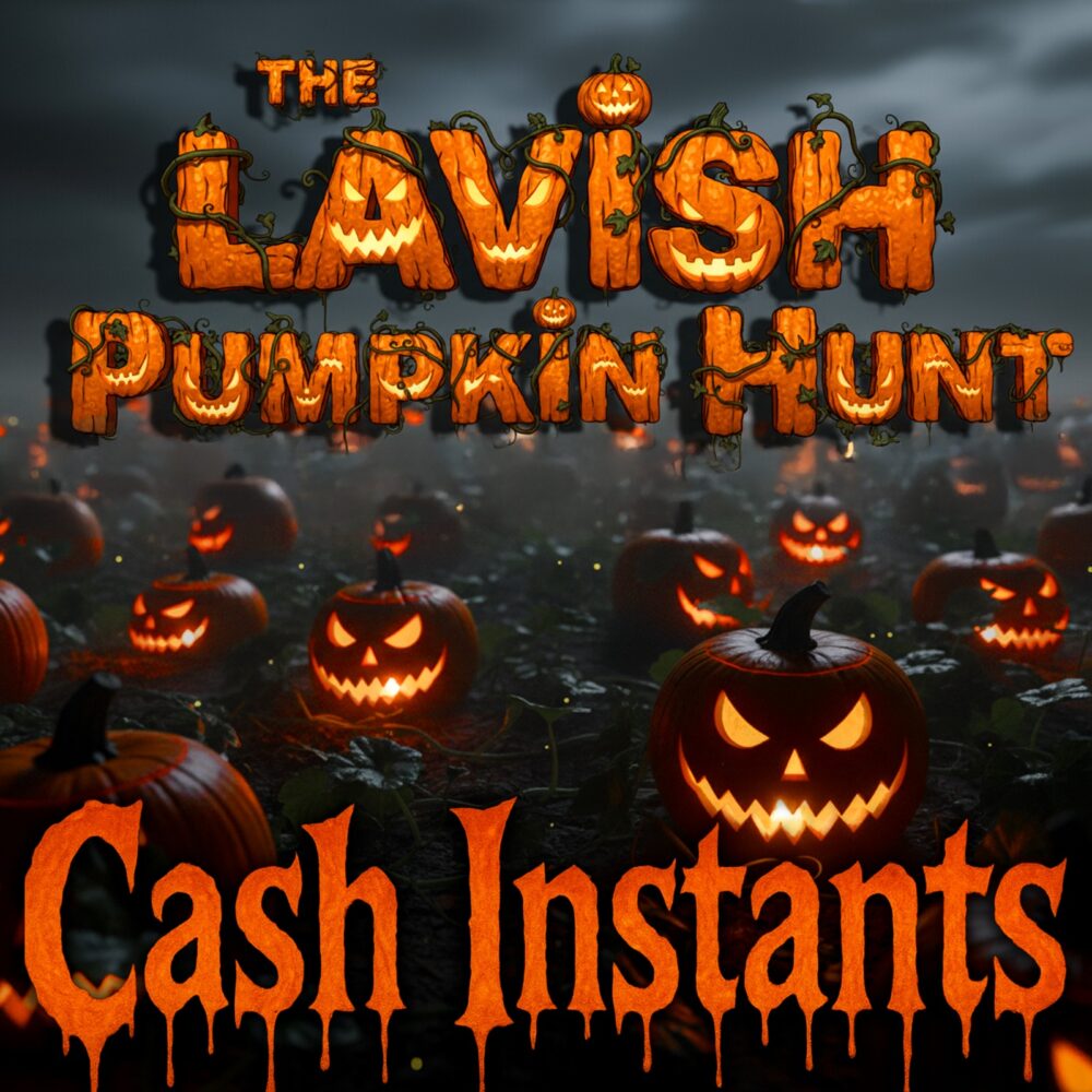 PUMPKIN HUNT CASH INSTANTS! WIN UP TO £2,000 INSTANTLY - £1000 END PRIZE!