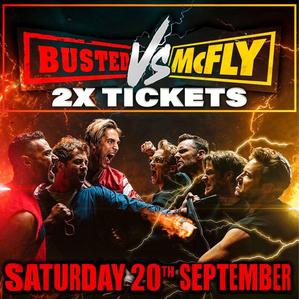 2 TICKETS TO SEE BUSTED VS MCFLY CONCERT - O2 ARENA!
