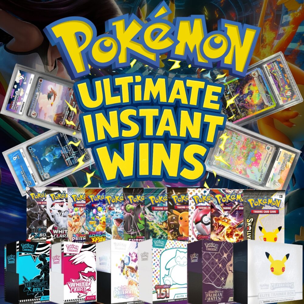 POKEMON TRADING CARD GAME INSTANT WINS + £500 END PRIZE!