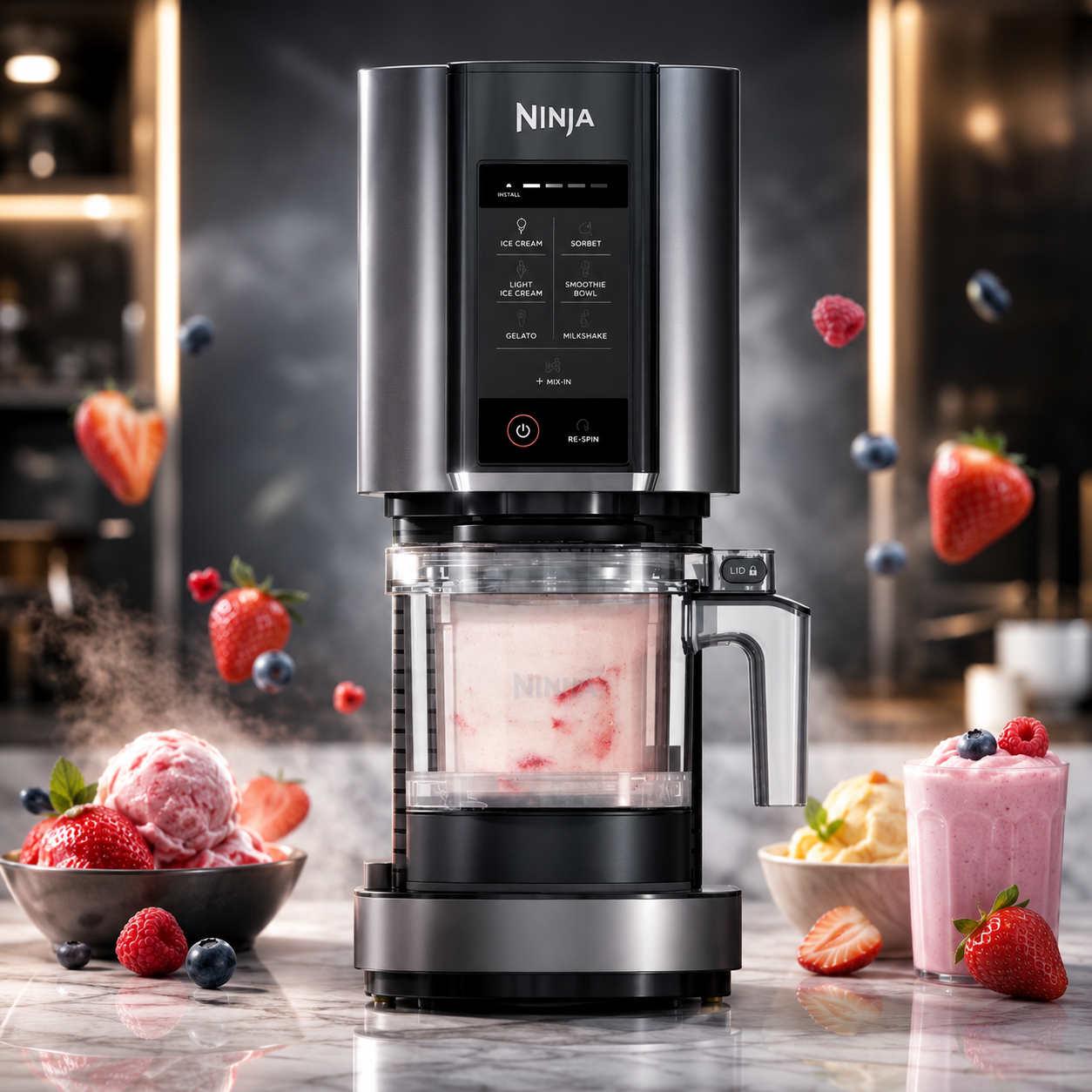 SHARK CREAMI ICE CREAM & FROZEN DESSERT MAKER!