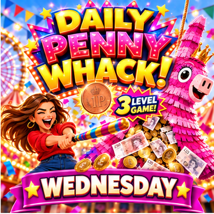 DAILY PENNY WHACK INSTANT WINS – WEDNESDAY 16.09.26!